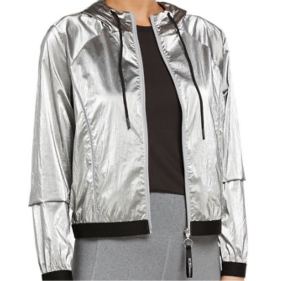 BCBGeneration Metallic Silver Jacket - Picture 5 of 6